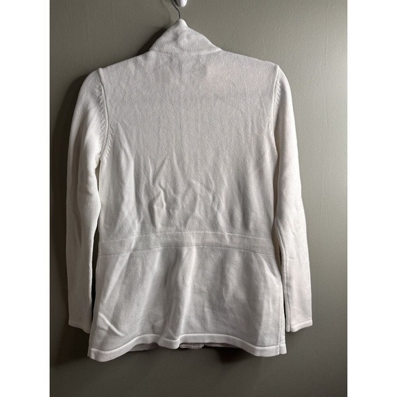 Lauren Ralph Lauren Petite Jacket Women's Size P/P White Button Down Zip Pocket - Picture 7 of 16